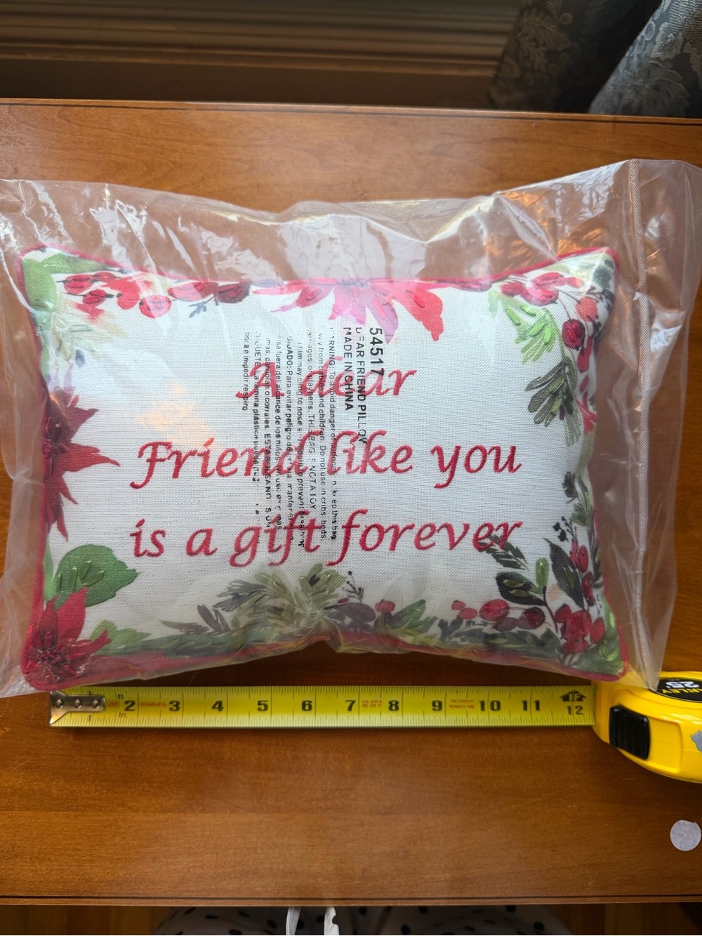 Friendship pillow “ A dear friend like you is a gift forever “